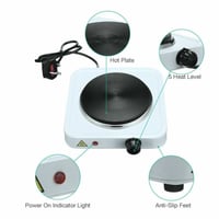 موقد الكهربائي حجر عين وحدة بقوة 1000وات لون ابيض