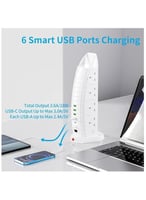 توصيلة برج العرب 14 في 1 8 منافذ تيار 4 منافذ USB1...