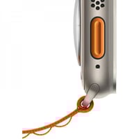 ساعة الترا مع سوارين قماشي برتقالي وابيض BASTEC