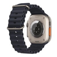 ساعة الترا مع سوارين قماشي برتقالي وابيض BASTEC