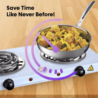 موقد دينيكس الكهربائي حلزوني عينين بقوة 2000وات لو...