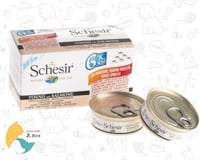 شيزر طعام رطب للقطط بالتونة و السلمون 6×50g