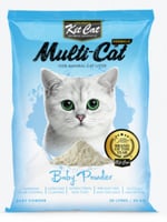 رمل كت كات برائحة بودرة الطفل 30 لتر 20 كغ