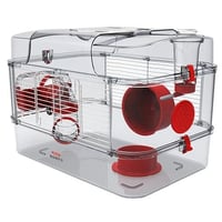 زولكس قفص طابق واحد للقوارض الصغيرة لون احمر