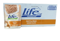 اظرف لايف كات طعام رطب للقطط البالغة بالدجاج 70x30...