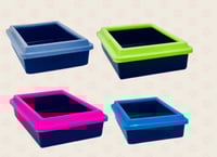 صندوق رمل للقطط حجم وسط متعدد الالوان