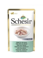 طعام رطب شيزر تونة وسمك الدينيس بالجيلي 20x85g