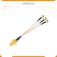 وصله ثلاثيه نوع : SMA Female to triple SMA Male