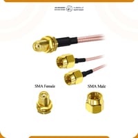 وصله ثنائية من نوع : SMA Female to dual SMA Male
