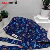 قبعة رأس جراحية بنقشة Galaxy Rockets – Scrub Cap G...