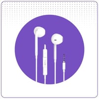 سماعة مسمار AUX سلك ربل IZNC N28 صوت نقي وتحكم كام...