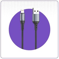 كيبل ايفون USB قماش معتمد 1.2متر JEEBEL