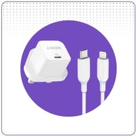 شاحن منزلي منفذ pd مع كيبل pd معتمد 20 واط ANKER