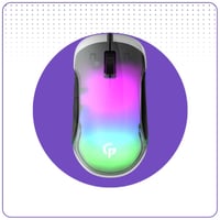 ماوس العاب Porodo RGB 8D Crystal Shell 12800 DPI