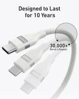 كيبل طرفين تايب سي 240 واط 1متر قماش ANKER