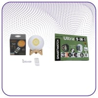 عرض ساعة الكترونية 9 قطع +مصباح قران 168