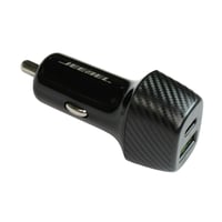 شاحن جوال للسيارة بمنفذين مع كيبل معتمد من ابل طرف...