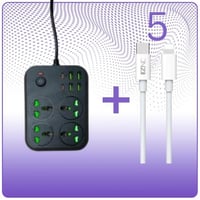 عرض توصيلة كهرباء t23 طول مترين + 5CABLES