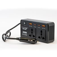 محول كهرباء سيارة 200 واط من TiKNAL بمنفذين AC و4...