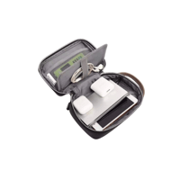 شنطة قماش رمادي مع اسود poso