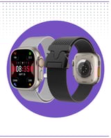 سير ساعة معدني شبكي تصميم عصري فاخر GOUi