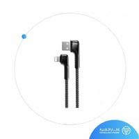 كيبل جيبل 90 درجة للألعاب والشحن السريع مع إضاءة L...