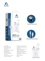 سماعة ايربودز 2 بلوتوث صوت نقي وجودة عالية Auras