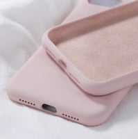 كفر ايفون أكس ماكس زهري سيليكون Pink silicone case...
