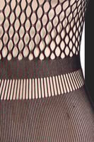 فستان لانجري شبك أسود