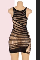 فستان لانجري شبك اسود