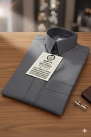 ثوب سعودي شتوي رجالي قماش مقلم رصاصي