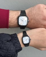 كاسيو LTP كبلز أسود مينا فضي