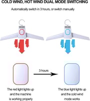 مجفف ملابس محمول 2 في 1