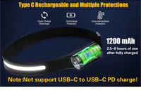 كشاف رأس مطاطي ( حساس تشغيل على الحركه )