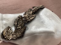 كمامة سهرة تطريز فضي ماكسد - evening mask