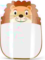 درع واقى للوجه فيس شيلد للأطفال بشكل أسد اولاد lio...