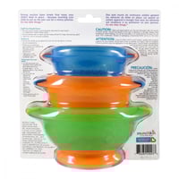 طبق اطفال مانشكين طقم 3 اطباق مختلفة الحجم munchki...