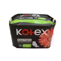 فوط كوتكس ماكس سوبر مع اجنحة 10 فوط kotex maxi 3d...