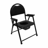 كرسى حمام منجد اسود 817 commode chair black 817