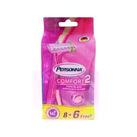 بيرسونا كمفورت مكائن حلاقة نسائية 8+6 قطع personna...