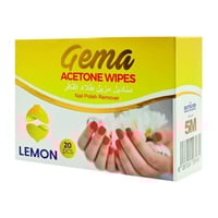 مناديل مزيل طلاء الاظافر بالليمون 20 منديل lemon n...