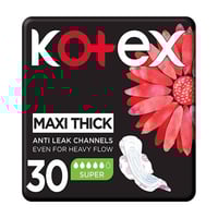 فوط نسائية كوتكس 30 فوطة ماكسي سميكة كبيرة kotex m...