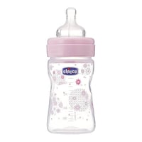 رضاعة بلاستيك شيكو 150 مل ويل بيينج لون زهرى chicc...