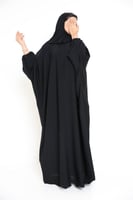 عباية كتف بشت فراشة سوداء سادة