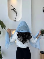 طرحة سماوي فاتح