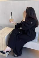 4252 | عباية كلوش تطريز يدوي