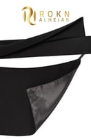 نقاب مبطن حرير بردة ومطاط مائل