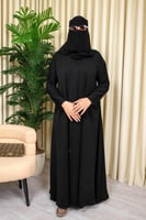 عباية سوداء سادة مثالية للعمرة