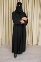 1458 | عباية كتف تطريز كمبيوتر اسود