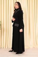 4281 | عباية كتف بليزر بقصة نصف كلوش وجيوب